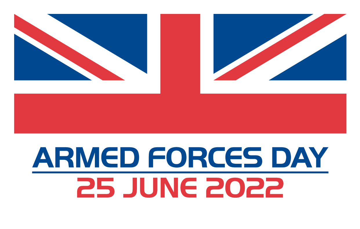Union Jack flag 25 June Armed Forces Day