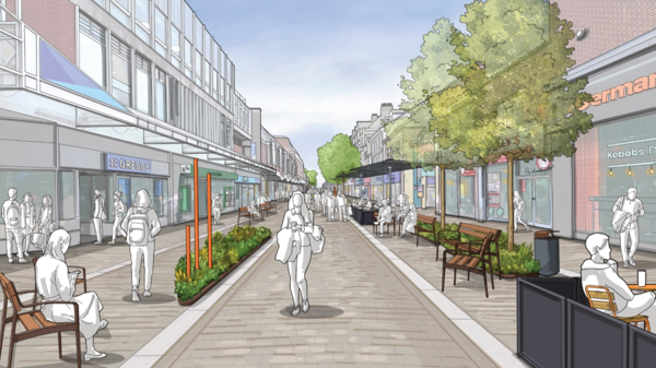 Artist impress for new road