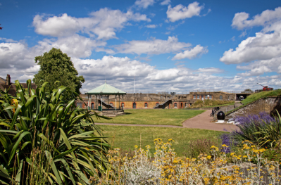 View from Fort Gardens looking at New Tavern Fort