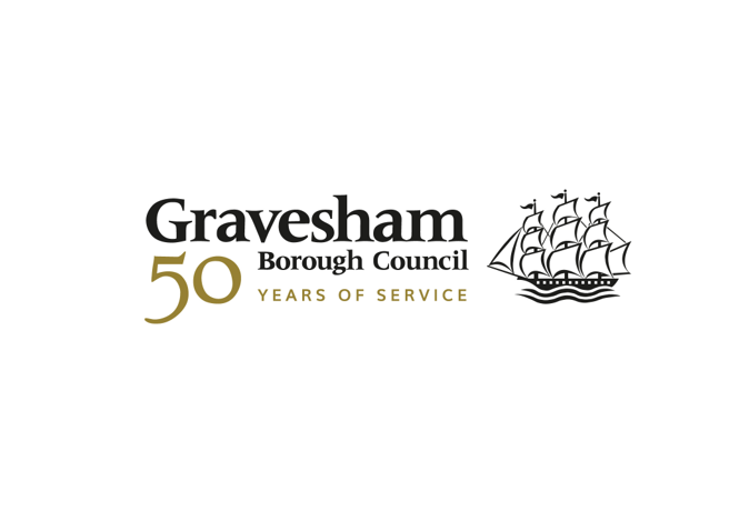 Gravesham 50th anniversary logo