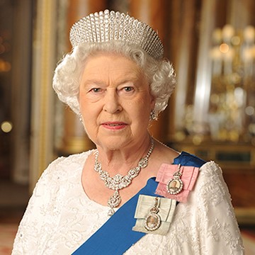A portrait of Her Majesty Queen Elizabeth II