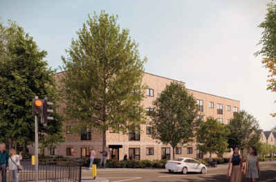 Artist impression of new housing development Milton Place Gravesend