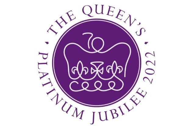Logo of the crown to mark the queen's platinum jubilee this year.