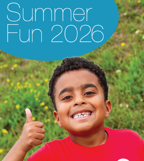 Cover for summer fun 2026 with a child enjoying the events.