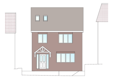 Vale road front elevation 1