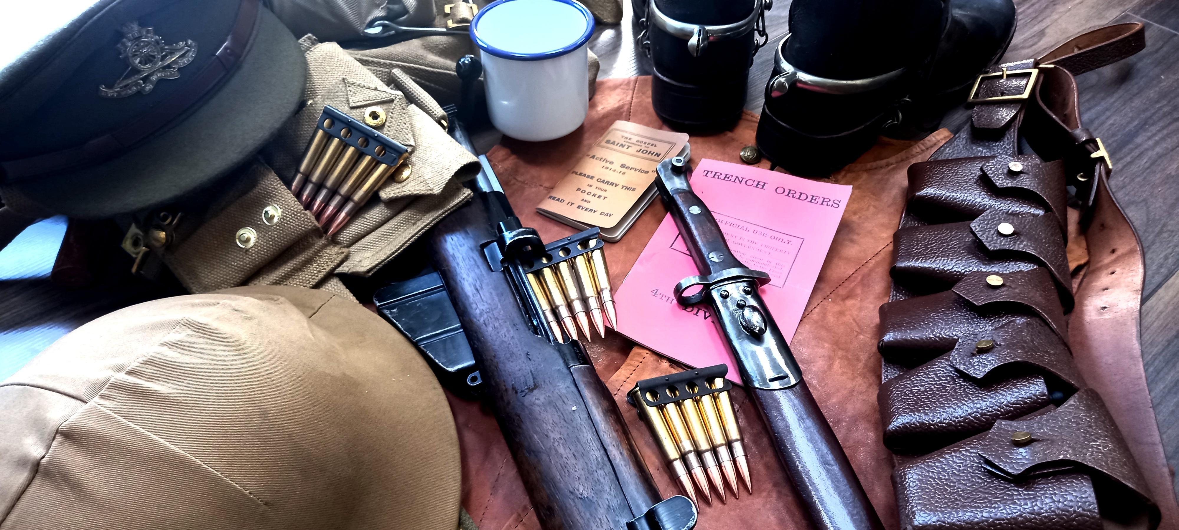 Ww1 trench life display