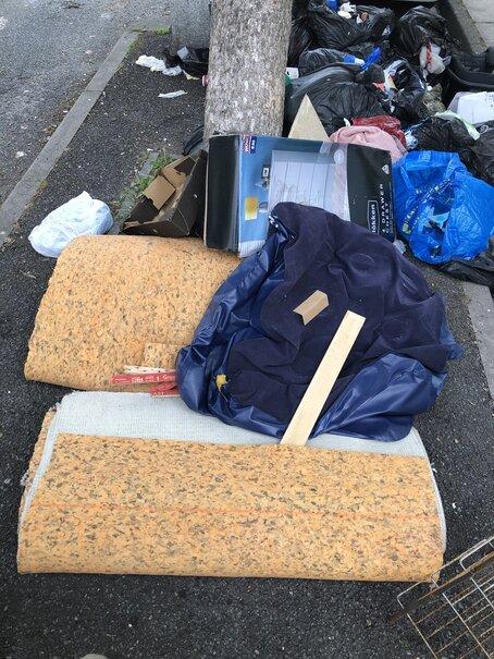 Fly tipped rubbish