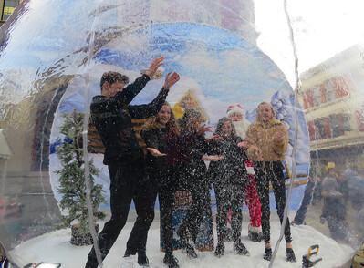 Snow globe selfie