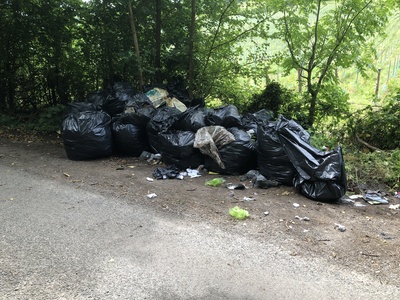 Fly tip buckland road