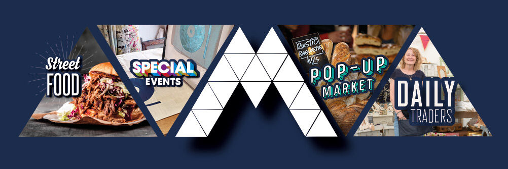 Gravesend Borough Market banner. Street Food, special events, pop-up market and daily traders