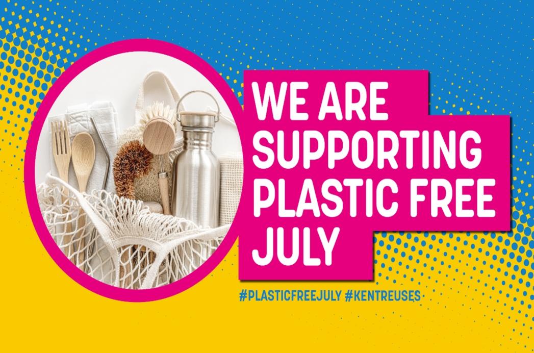 Banner for plastic free july
